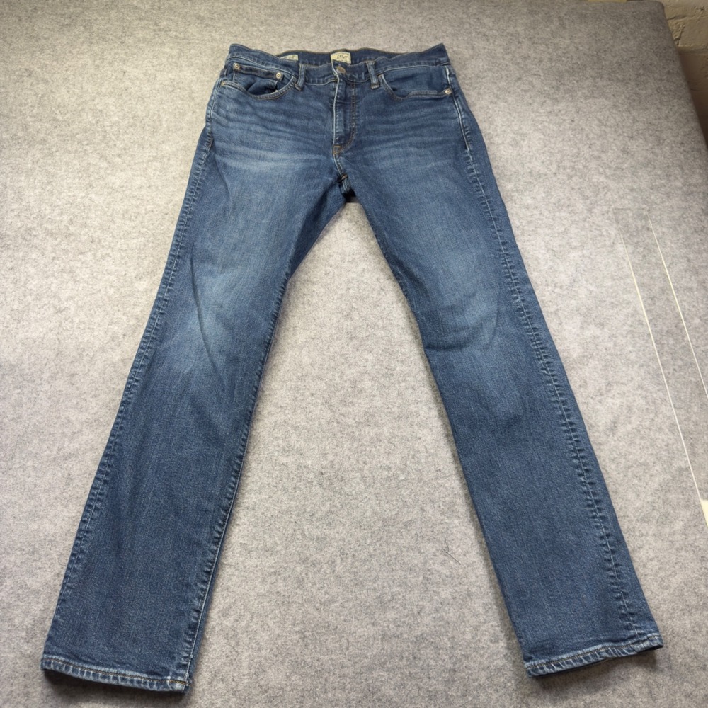 J.Crew 770 Straight Fit Jeans Mens 30x30 Blue Excellent Stretch Denim